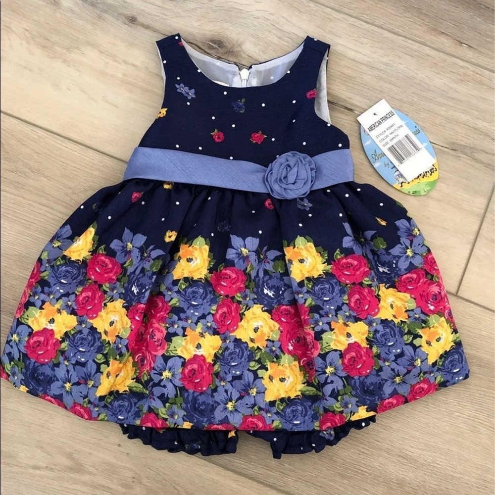 Baby dress with flowers